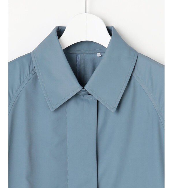 自由区「【春の必需品・オンオフ使える】コットンナイロンバルカラー コート」|ステンカラーコート|