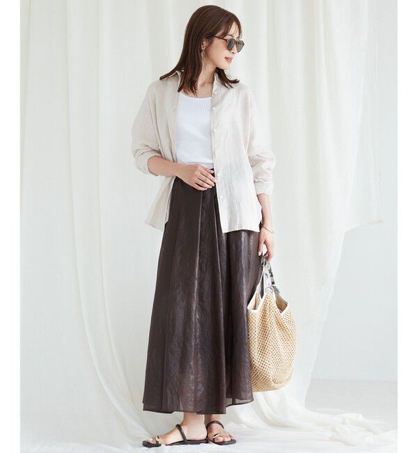 23区「オーガニック リブ タンクトップ」|タンクトップ|