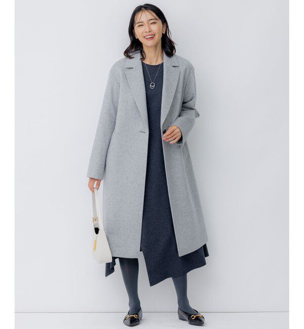 23区「【滝沢眞規子さん着用】ウールカシミヤビーバー チェスター コート」|チェスターコート|