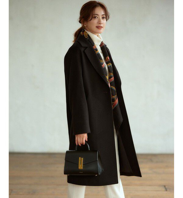 23区「【滝沢眞規子さん着用】ウールカシミヤビーバー チェスター コート」|チェスターコート|ブラック系