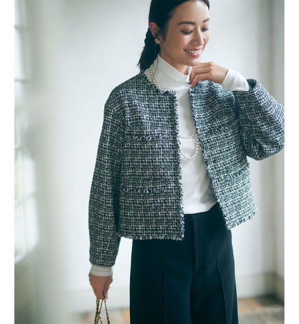 23区「【VERY・CLASSY.・LEE掲載/セットアップ対応】トリアセダブルジョーゼット フルレングス パンツ」|その他|