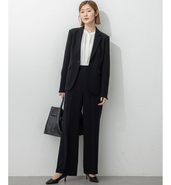 23区「【VERY・CLASSY.・LEE掲載/セットアップ対応】トリアセダブルジョーゼット フルレングス パンツ」|その他|