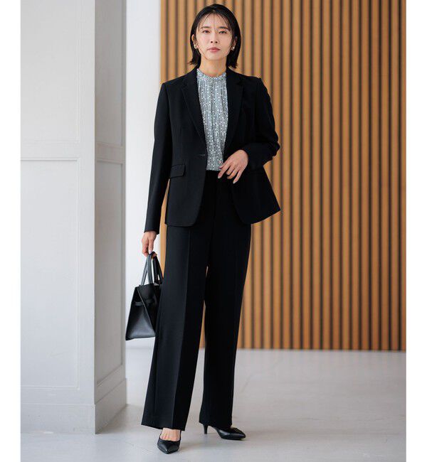 23区「【VERY・CLASSY.・LEE掲載/セットアップ対応】トリアセダブルジョーゼット フルレングス パンツ」|その他|