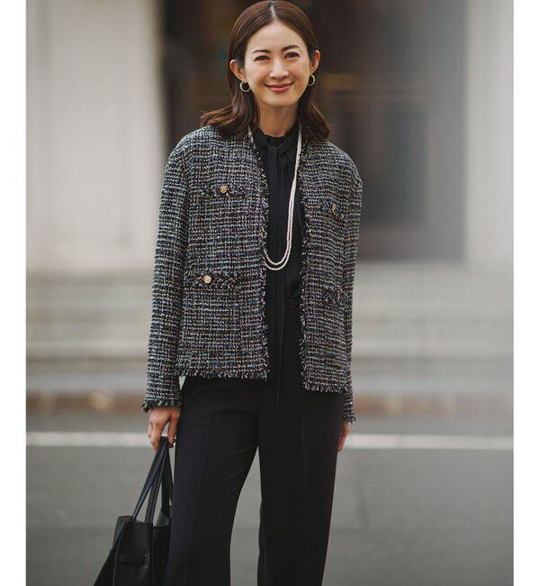 23区「【VERY・CLASSY.・LEE掲載/セットアップ対応】トリアセダブルジョーゼット フルレングス パンツ」|その他|