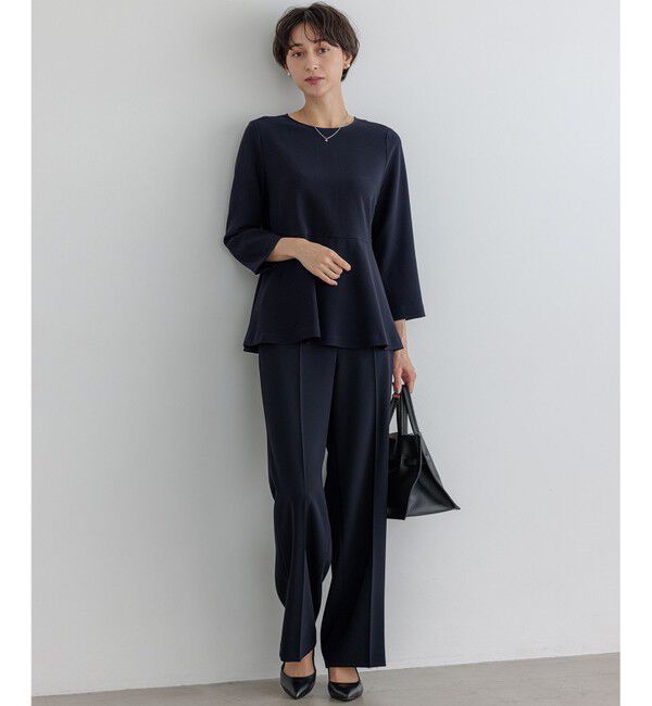 23区「【VERY・CLASSY.・LEE掲載/セットアップ対応】トリアセダブルジョーゼット フルレングス パンツ」|その他|