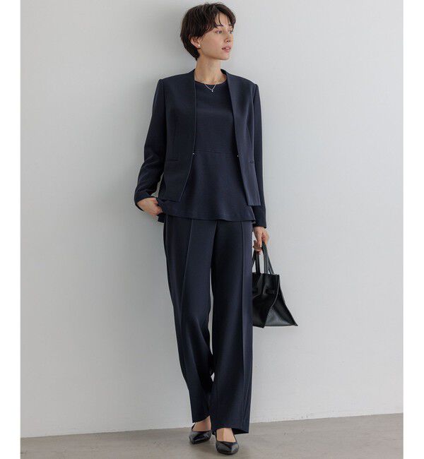 23区「【VERY・CLASSY.・LEE掲載/セットアップ対応】トリアセダブルジョーゼット フルレングス パンツ」|その他|