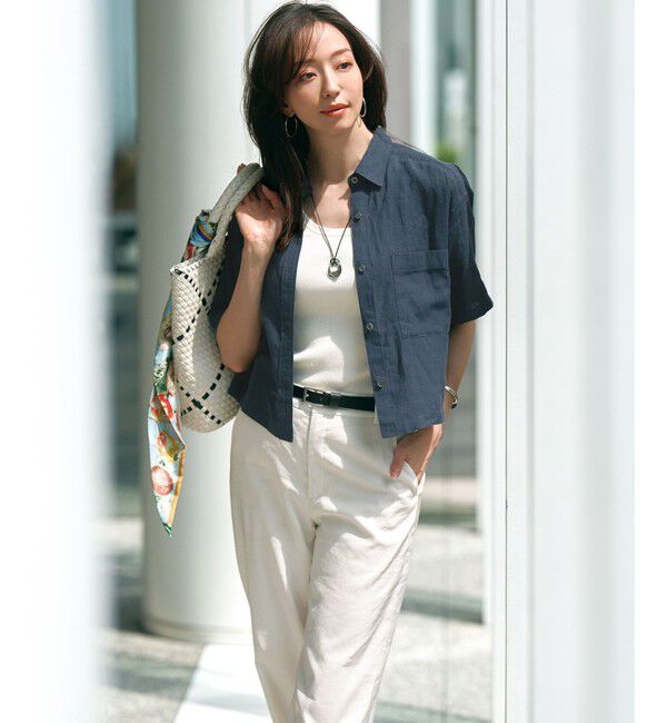 23区「【CLASSY.掲載】コットンリブ タンクトップ」|タンクトップ|