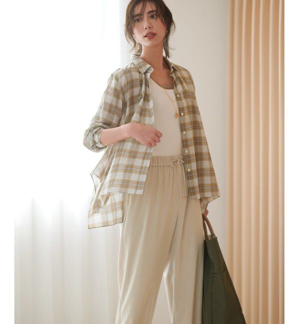 23区「【CLASSY.掲載】コットンリブ タンクトップ」|タンクトップ|