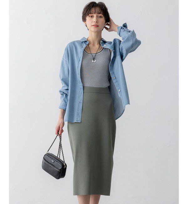 23区「【CLASSY.掲載】コットンリブ タンクトップ」|タンクトップ|