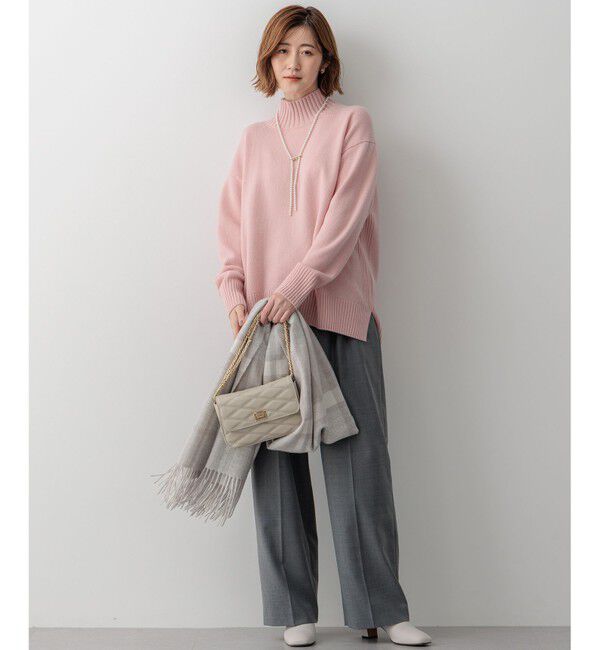 23区「カシミヤ チェック ストール」|ストール|