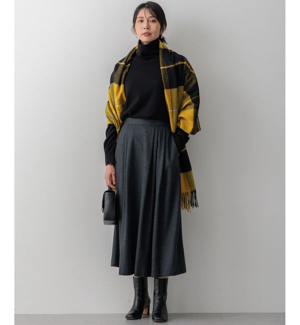 23区「カシミヤ チェック ストール」|ストール|