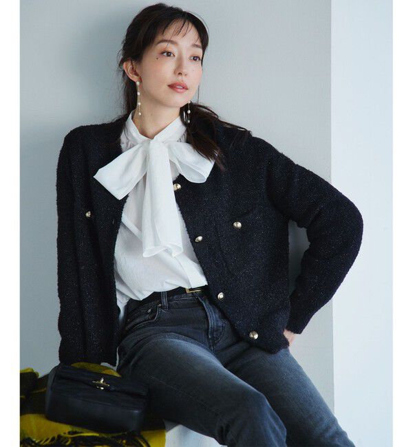 23区「カシミヤ チェック ストール」|ストール|