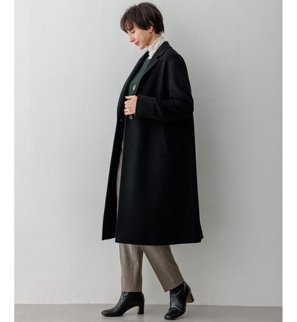 23区「【滝沢眞規子さん着用】ウールカシミヤビーバー チェスターコート」|チェスターコート|