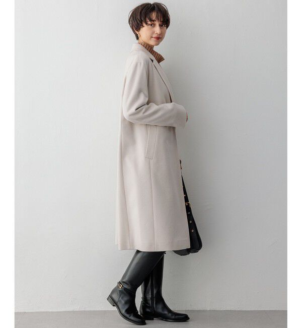 23区「【滝沢眞規子さん着用】ウールカシミヤビーバー チェスターコート」|チェスターコート|