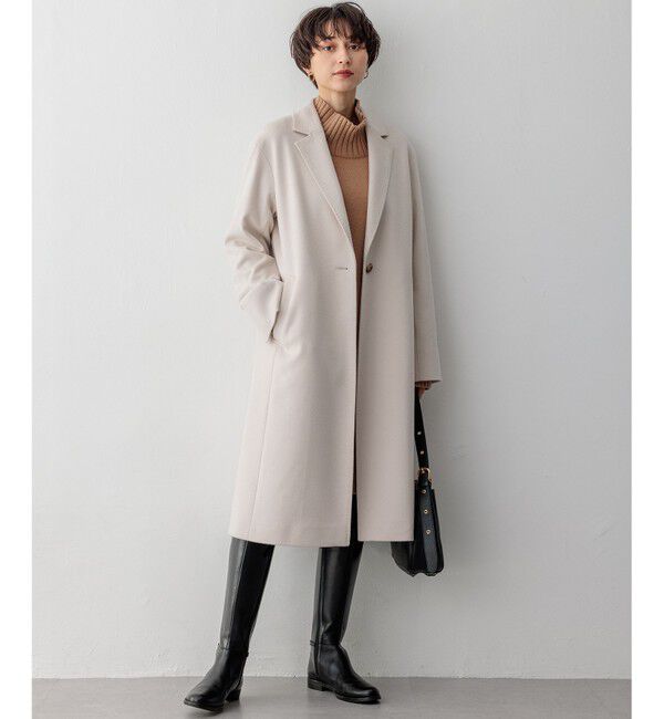 23区「【滝沢眞規子さん着用】ウールカシミヤビーバー チェスターコート」|チェスターコート|