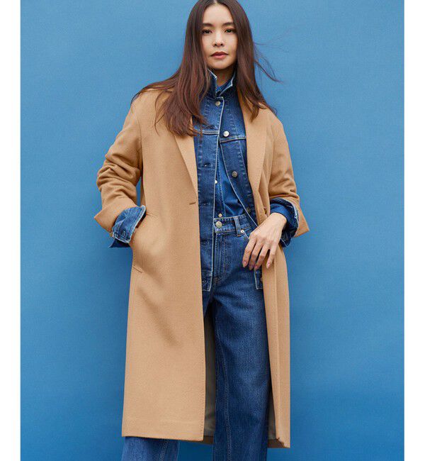 23区「【滝沢眞規子さん着用】ウールカシミヤビーバー チェスターコート」|チェスターコート|キャメル系