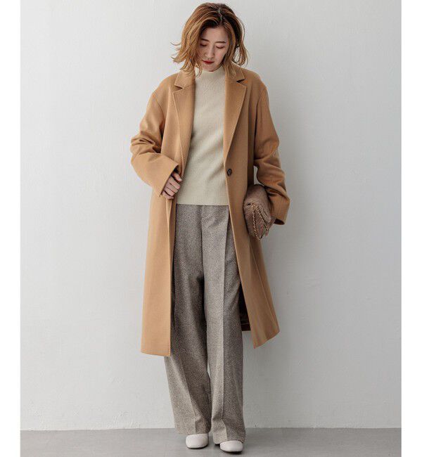 23区「【滝沢眞規子さん着用】ウールカシミヤビーバー チェスターコート」|チェスターコート|