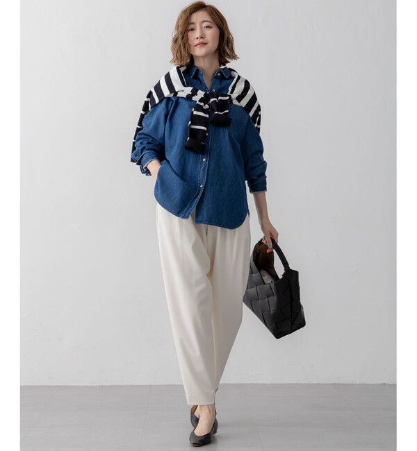 23区「【セットアップ対応/洗える】ライトクロス コクーン パンツ」|その他|