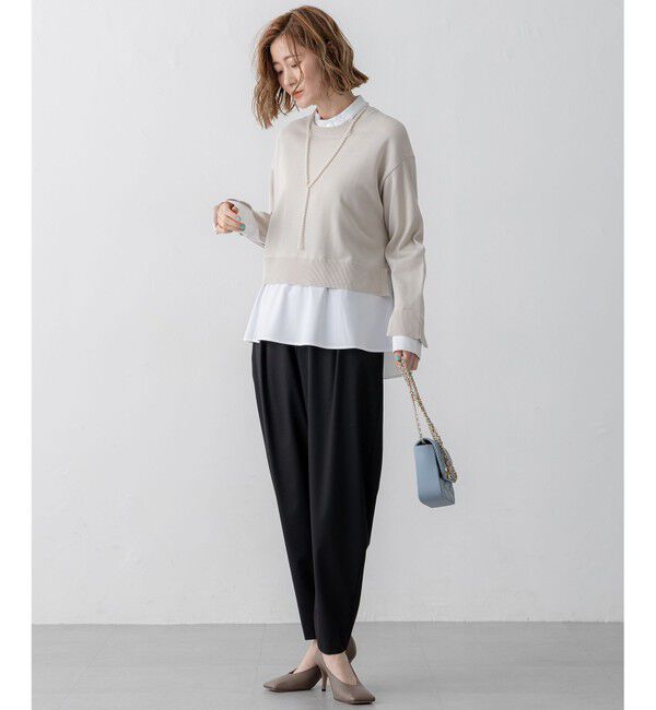 23区「【セットアップ対応/洗える】ライトクロス コクーン パンツ」|その他|