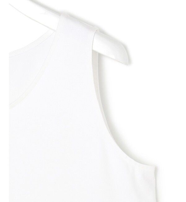 23区「【洗える】ナチュラルコットンベア タフタコンビ タンクトップ」|タンクトップ|