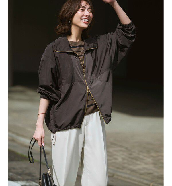 23区「【Oggi掲載/接触冷感/UVカット/吸水速乾】ストレッチジョーゼット ワイド パンツ」|その他|