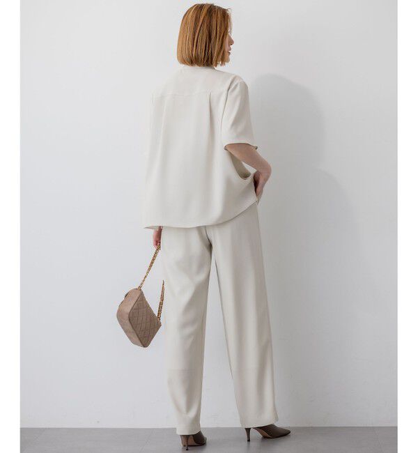 23区「【Oggi掲載/接触冷感/UVカット/吸水速乾】ストレッチジョーゼット ワイド パンツ」|その他|