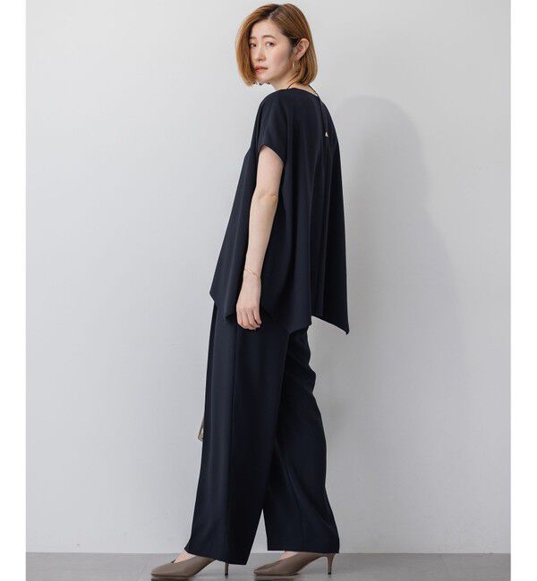 23区「【Oggi掲載/接触冷感/UVカット/吸水速乾】ストレッチジョーゼット ワイド パンツ」|その他|