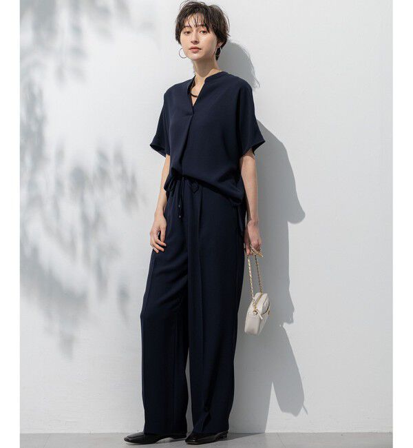 23区「【Oggi掲載/接触冷感/UVカット/吸水速乾】ストレッチジョーゼット ワイド パンツ」|その他|