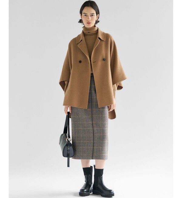 23区「【見上愛さん着用/Oggi12月号掲載】ウールライトリバー ポンチョシルエット コート」|その他|