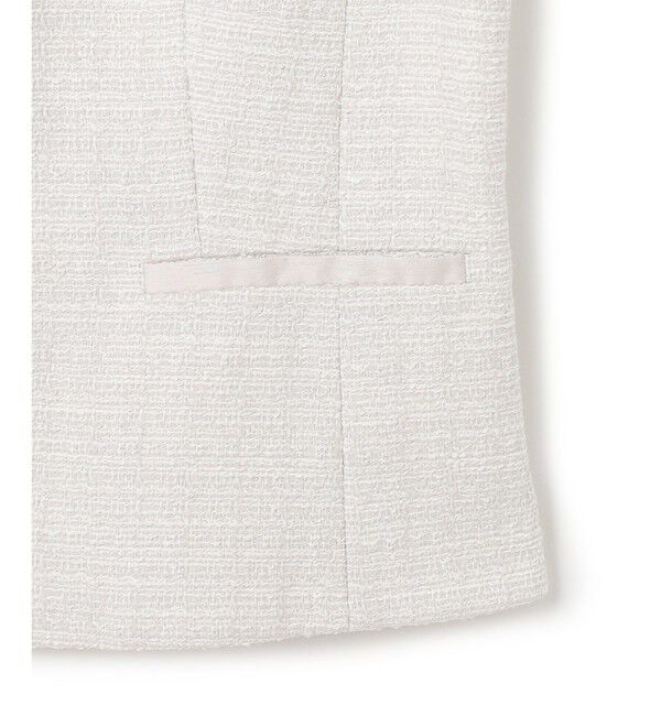 23区「【セットアップ対応】ライトシャインツイード ノーカラージャケット」|ノーカラージャケット|