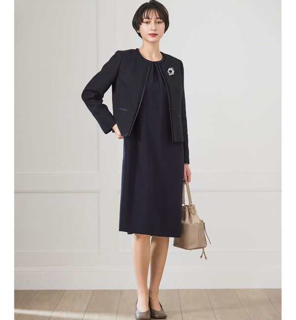 23区「【セットアップ対応】ライトシャインツイード ノーカラージャケット」|ノーカラージャケット|