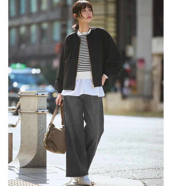 23区「2WAYストレッチタフタ ギャザーブルゾン」|その他|