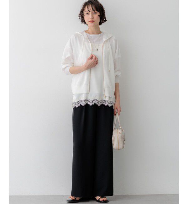 23区「【WEB&一部店舗限定】ストレッチジョーゼット ワイドパンツ」|その他|