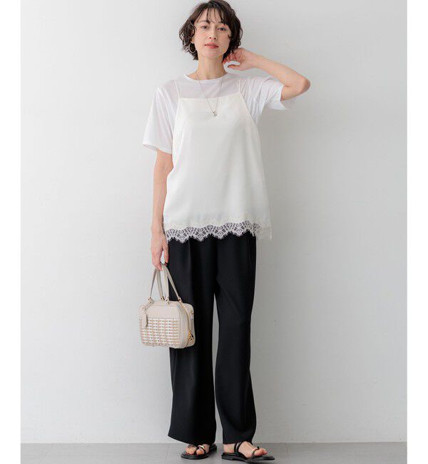 23区「【WEB&一部店舗限定】ストレッチジョーゼット ワイドパンツ」|その他|