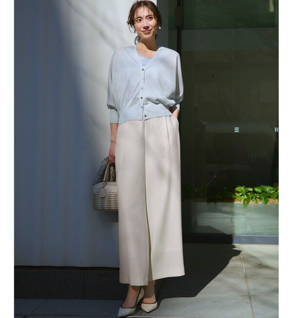 23区「【WEB&一部店舗限定】ストレッチジョーゼット ワイドパンツ」|その他|