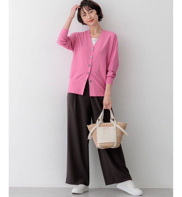 23区「【WEB&一部店舗限定】ストレッチジョーゼット ワイドパンツ」|その他|