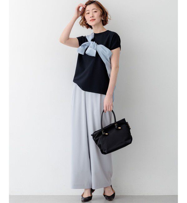 23区「【WEB&一部店舗限定】ストレッチジョーゼット ワイドパンツ」|その他|