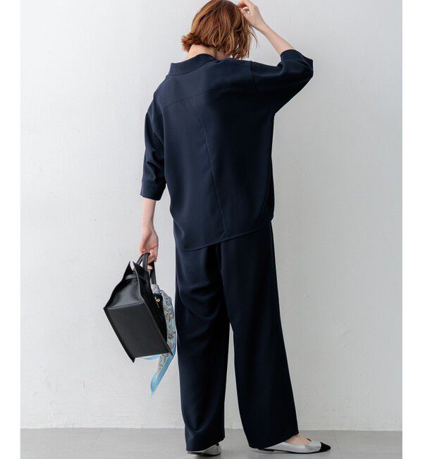 23区「【WEB&一部店舗限定】ストレッチジョーゼット ワイドパンツ」|その他|