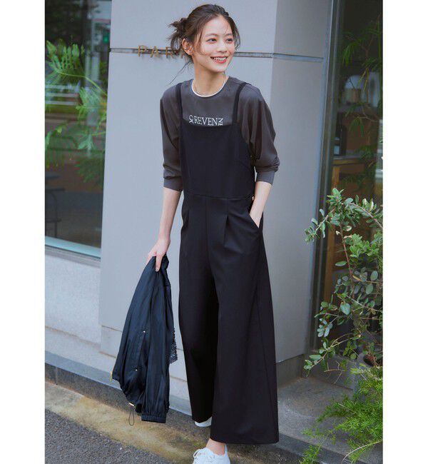 any SiS「【接触冷感・速乾・UVカット】ツヤテロギャザー ブルゾン」|ブルゾン・スタジャン|