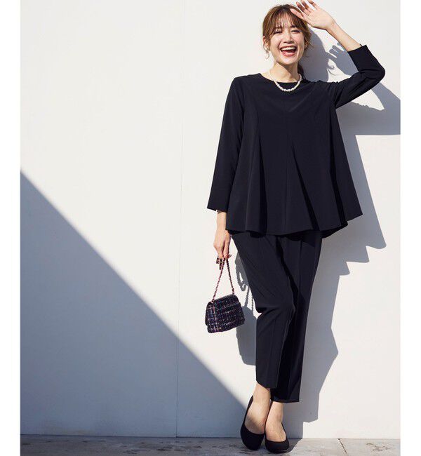 any SiS「【洗える】セレモニーダブルクロス ブラウス」|シャツ・ブラウス|