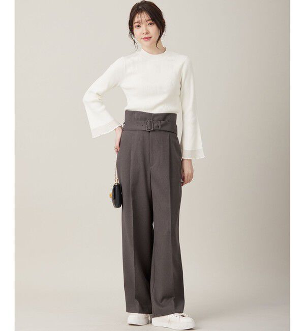 ANY SIS「【洗える】シアーディテール ニット」|ニット・セーター|