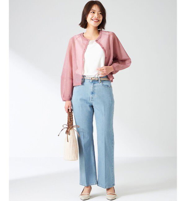 ANY SIS「【洗える】シアーコンビスクエアネック タンクトップ」|タンクトップ|