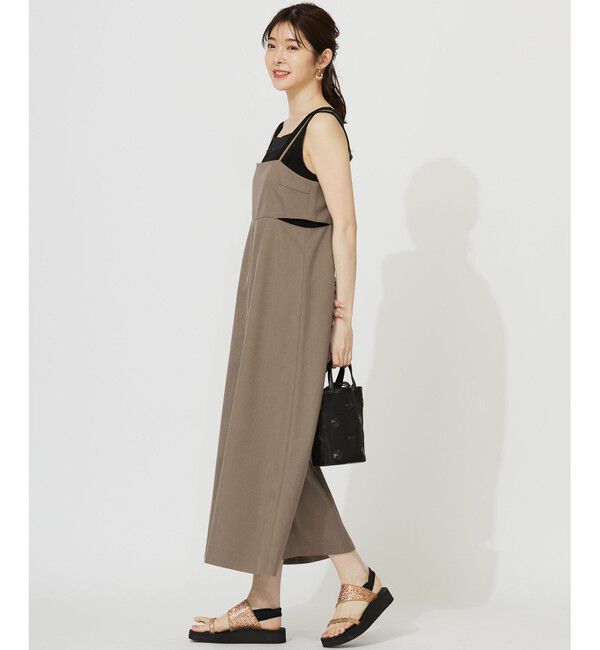 ANY SIS「【洗える】シアーコンビスクエアネック タンクトップ」|タンクトップ|