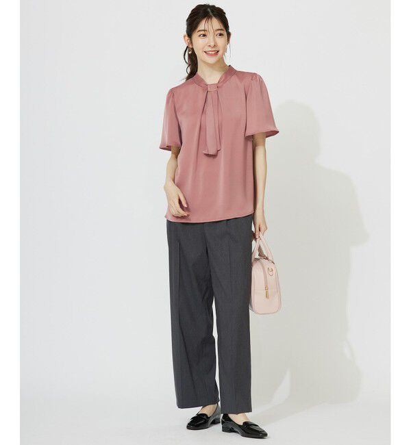 ANY SIS「【洗える】4WAY半袖 ボウブラウス」|シャツ・ブラウス|