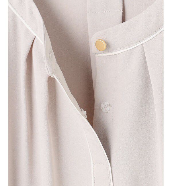 ANY SIS「フロントタックバイカラー ブラウス」|シャツ・ブラウス|