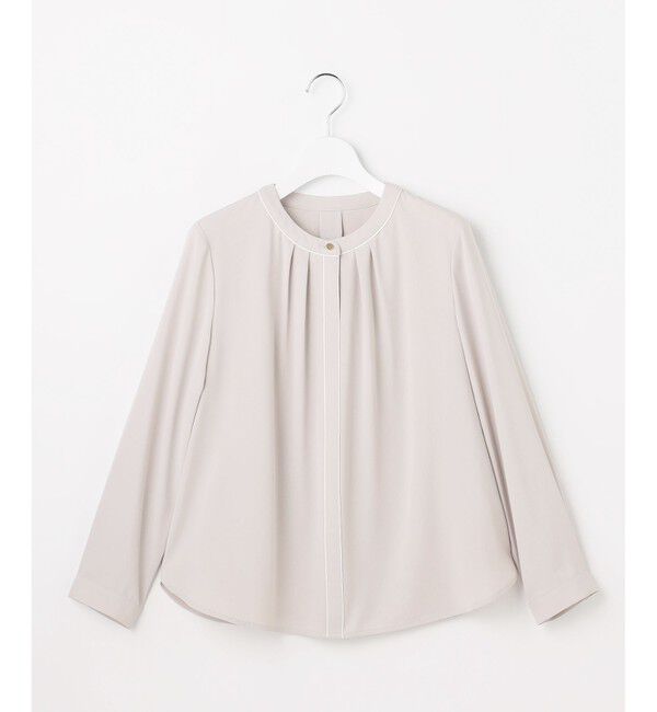 ANY SIS「フロントタックバイカラー ブラウス」|シャツ・ブラウス|