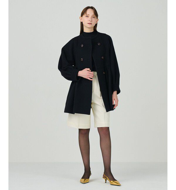 Grace Class「テントラインショートコート」|ノーカラーコート|