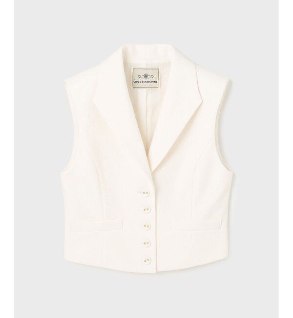 GRACE CONTINENTAL「トリアセジャージジレ」|ベスト・ジレ|