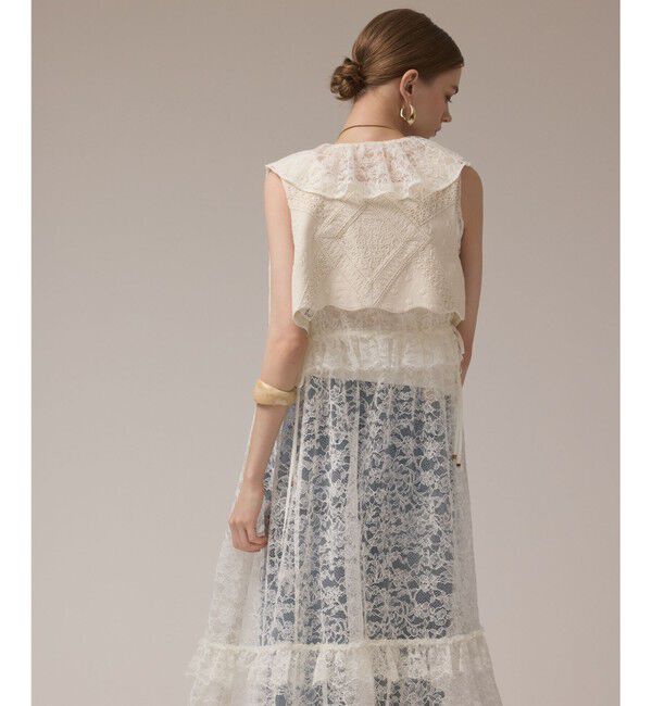 GRACE CONTINENTAL「エンブロイダリージレ」|ベスト・ジレ|