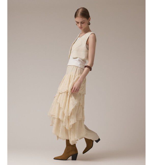 GRACE CONTINENTAL「エンブロイダリージレ」|ベスト・ジレ|